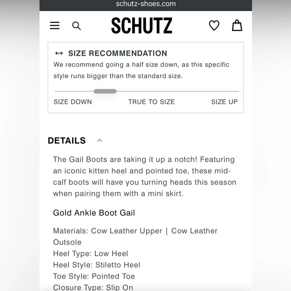 SCHUTZ gail nappa